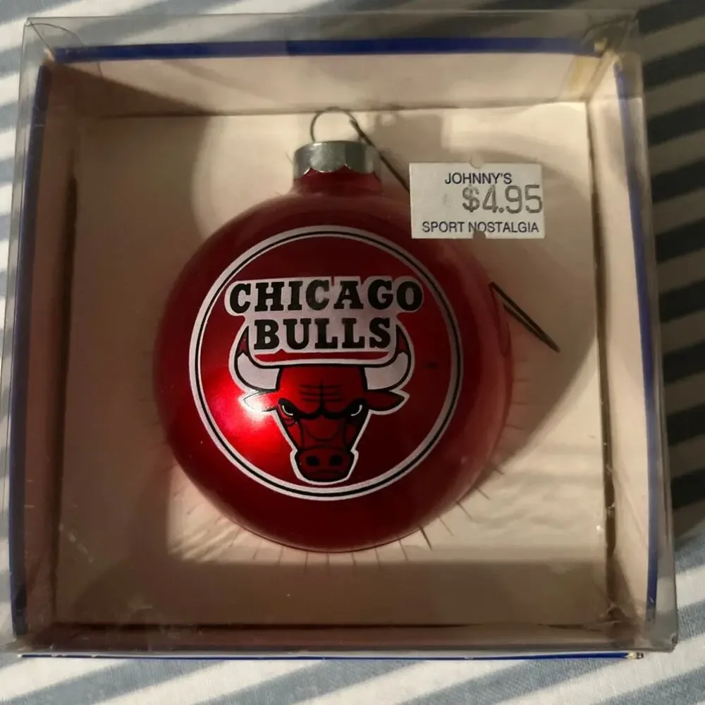 Vintage Topperscot Chicago Bulls Ball Christmas Ornament